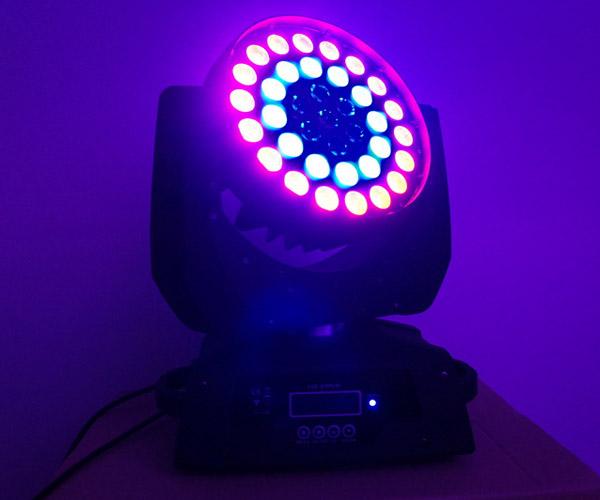 휴대용 단계 빛 LED 세척 이동하는 머리 DMX512 디스코 DJ LED 무지개 효력 빛